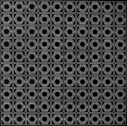 Variaciones sobre una figura imposible, 1968. Ordenador IBM 7090