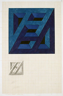 Figura imposible, boceto, 1970. Lápiz y tinta sobre papel, 34 x 24 cm