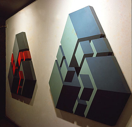 Exposición serie triángular Galería René Metrás, Barcelona.1973