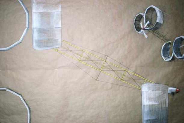 Proyecto de estructura volante. Dibujo, 1979